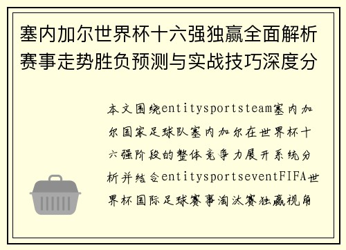 塞内加尔世界杯十六强独赢全面解析赛事走势胜负预测与实战技巧深度分享
